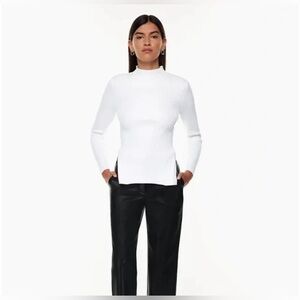 Aritzia Babaton Sculpt Knit Tie-Back Longsleeve